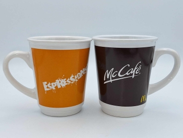 4x McCafe Tassen von 2010